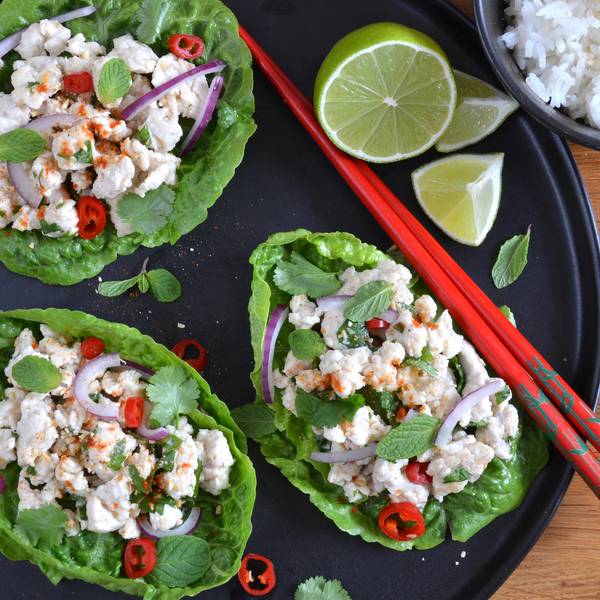 salat mit knusperreis