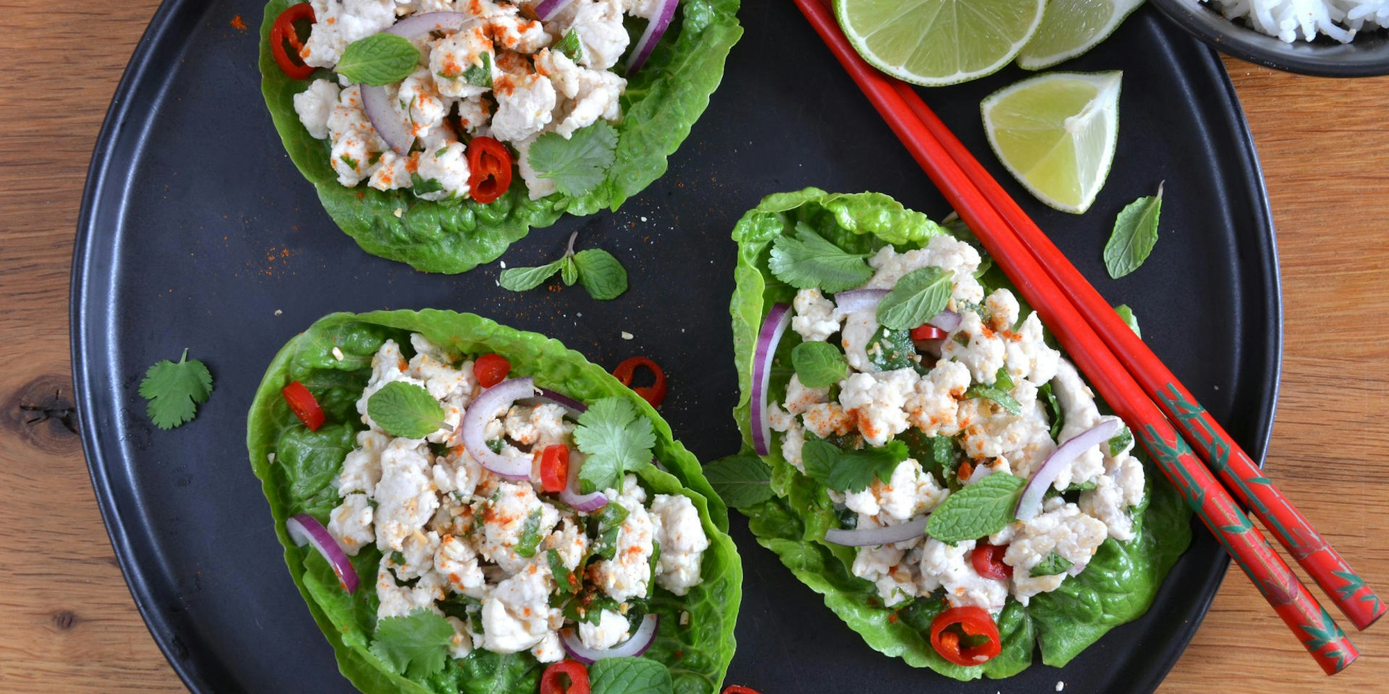 salat mit knusperreis