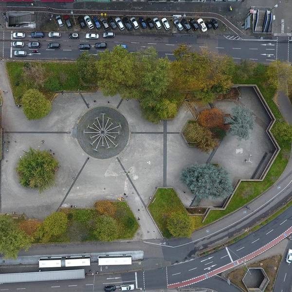 Ebertplatz von oben