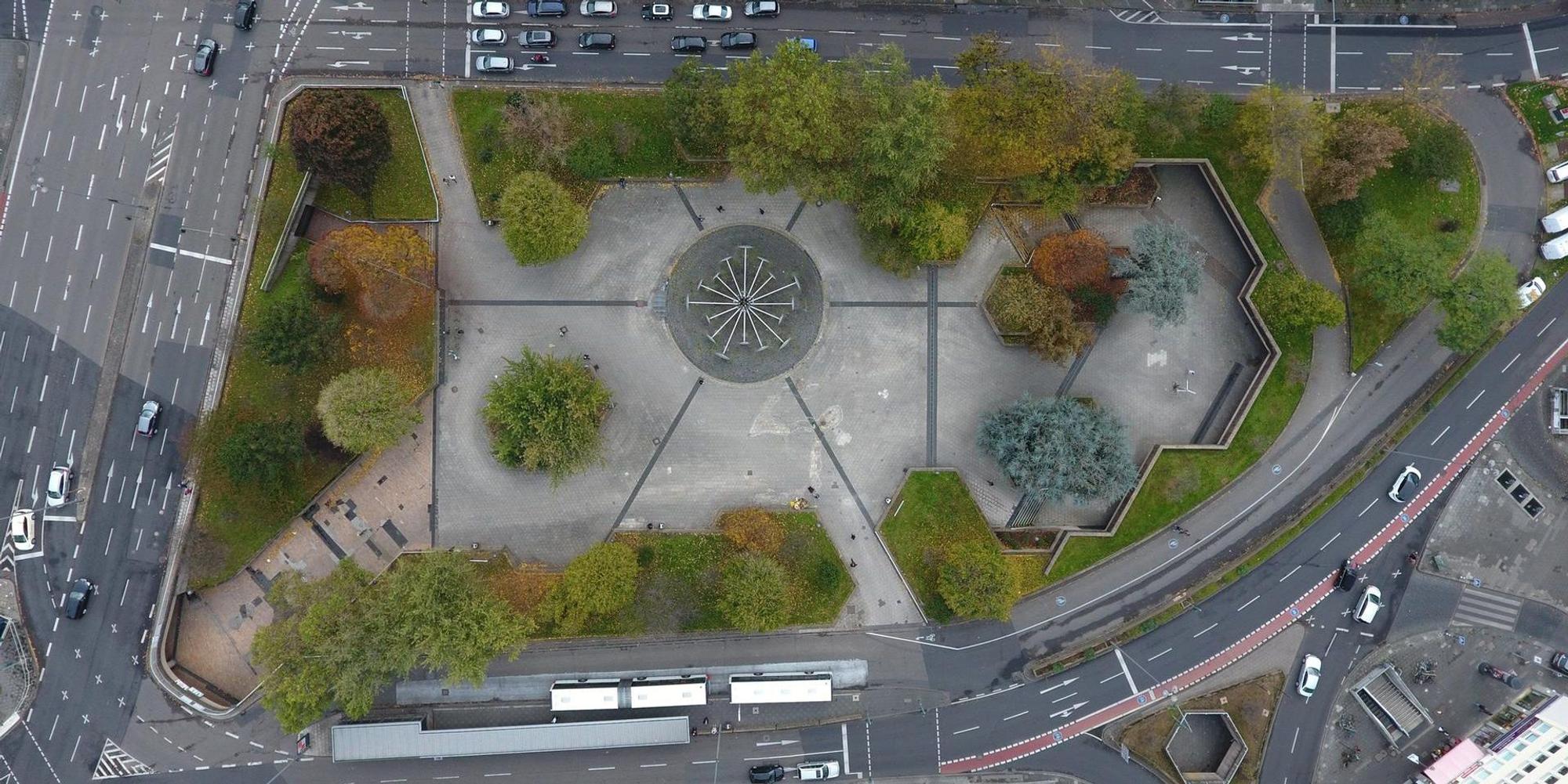 Ebertplatz von oben