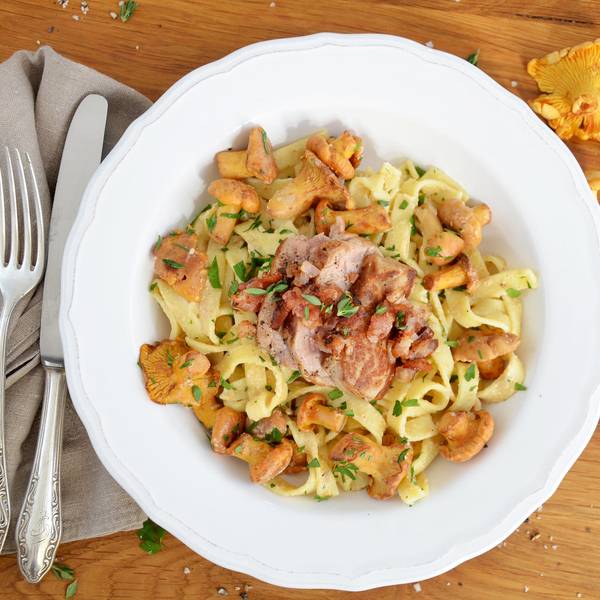 rezept d woche tagliatelle pfifferlinge