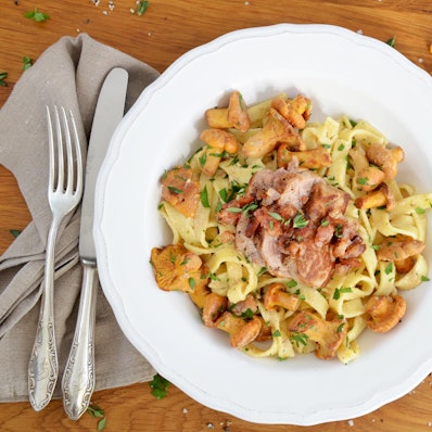 rezept d woche tagliatelle pfifferlinge