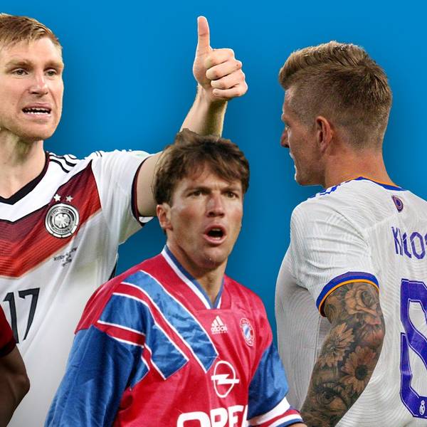 Fußballer-Ausraster Collage