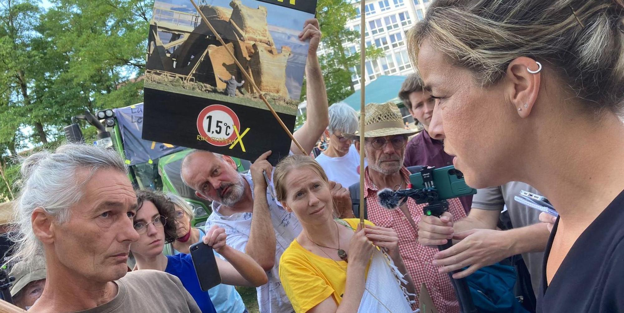 Grüne Parteitag Protest Voogt 1