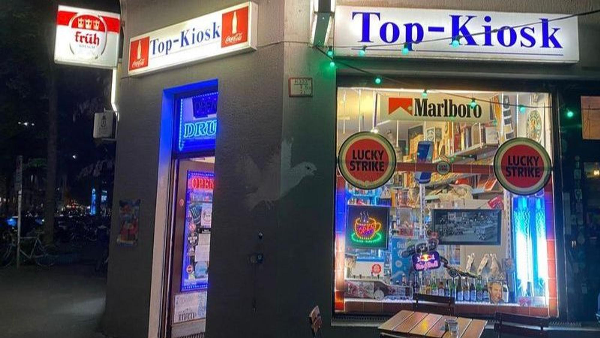 Außenansicht des Top-Kiosk