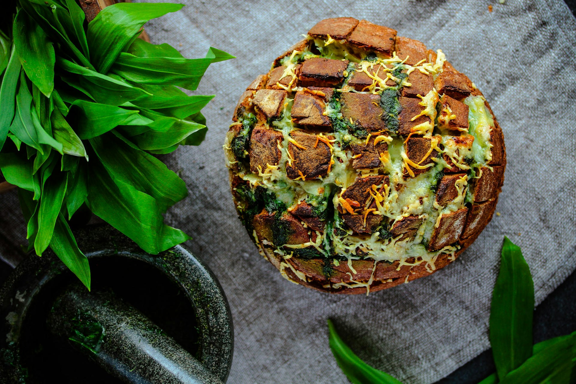 Bärlauch Käse Brot