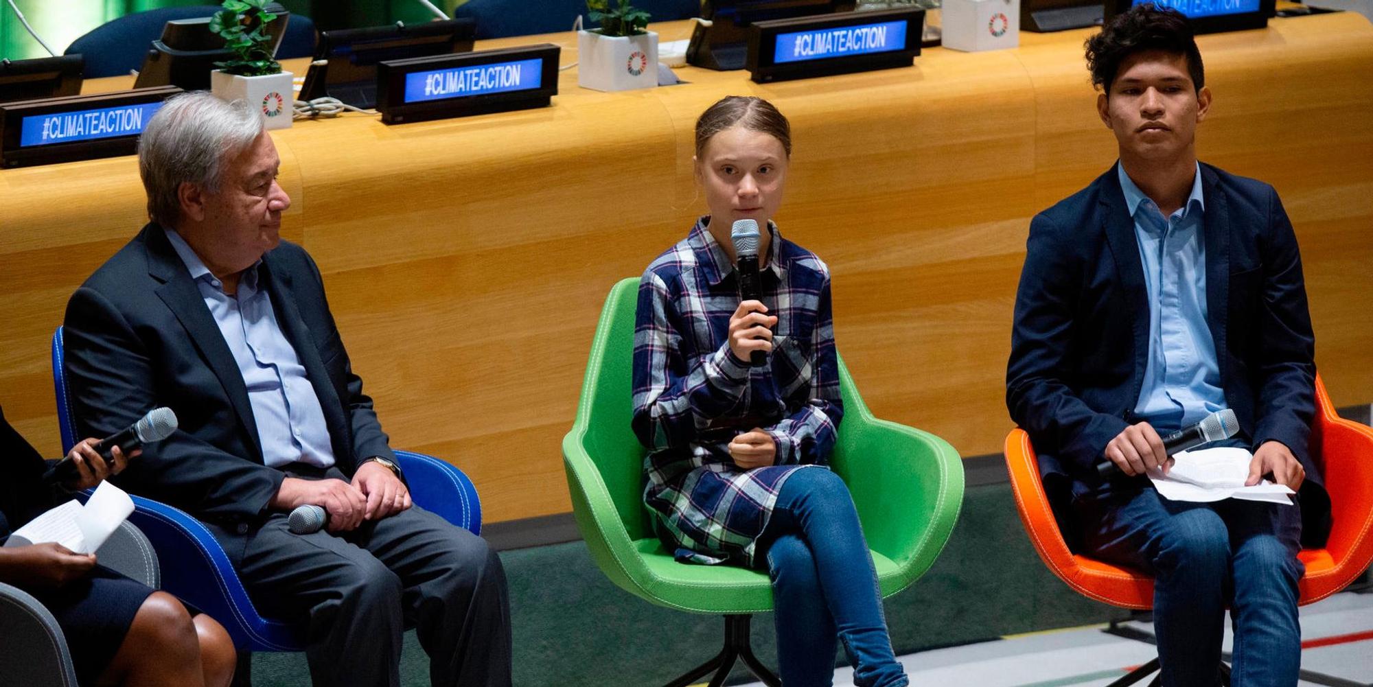 greta thunberg vereinte Nationen 210919