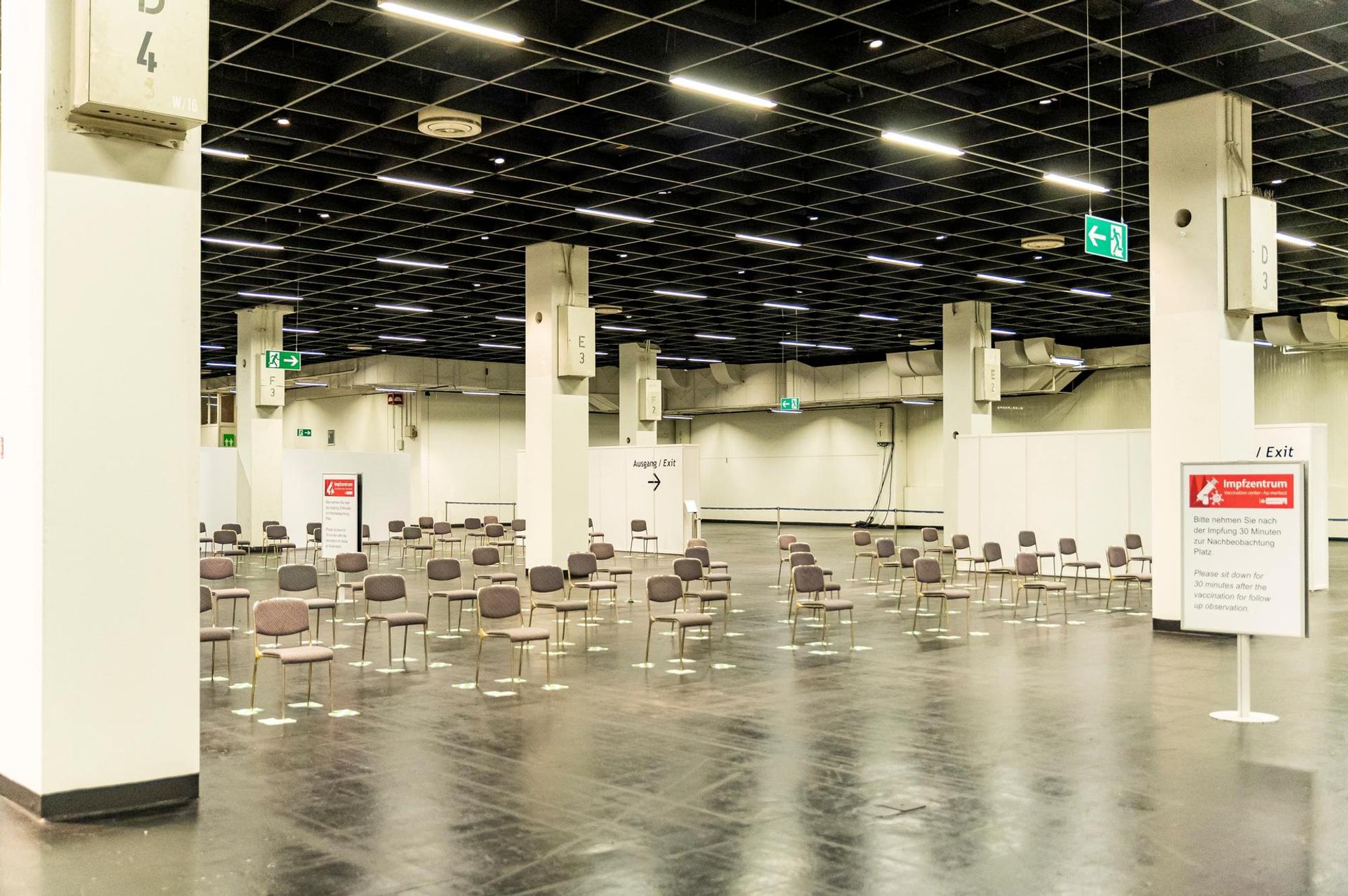 Impfzentrum Wartebereich