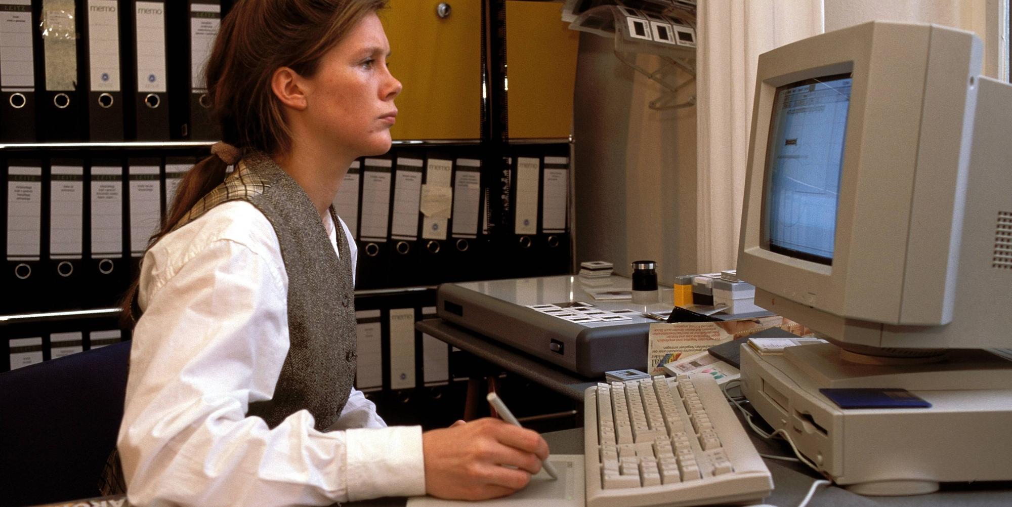 Büro in den 90ern