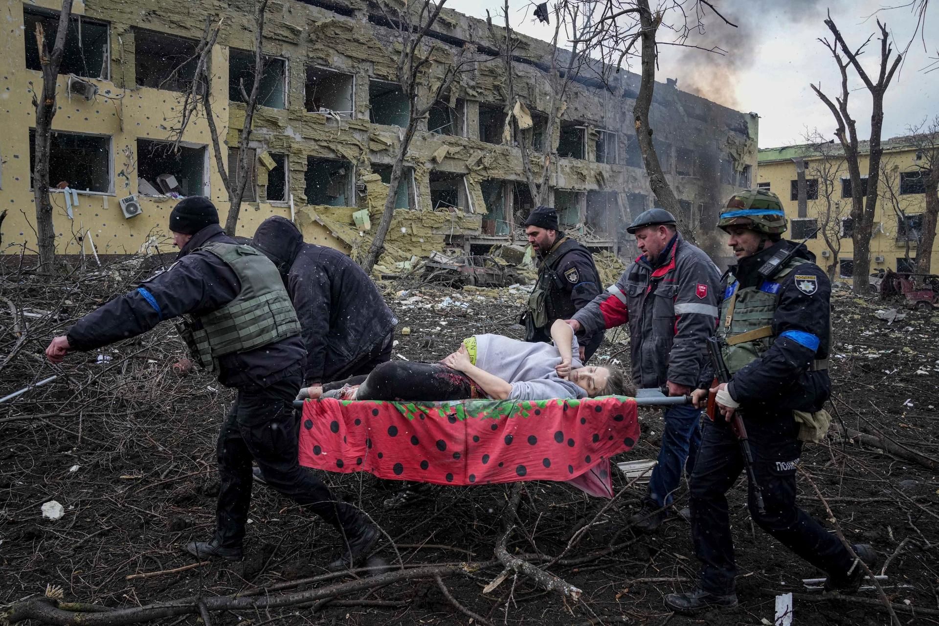 verletzte Schwangere Mariupol