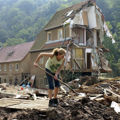 Haus Hochwasser Schaden