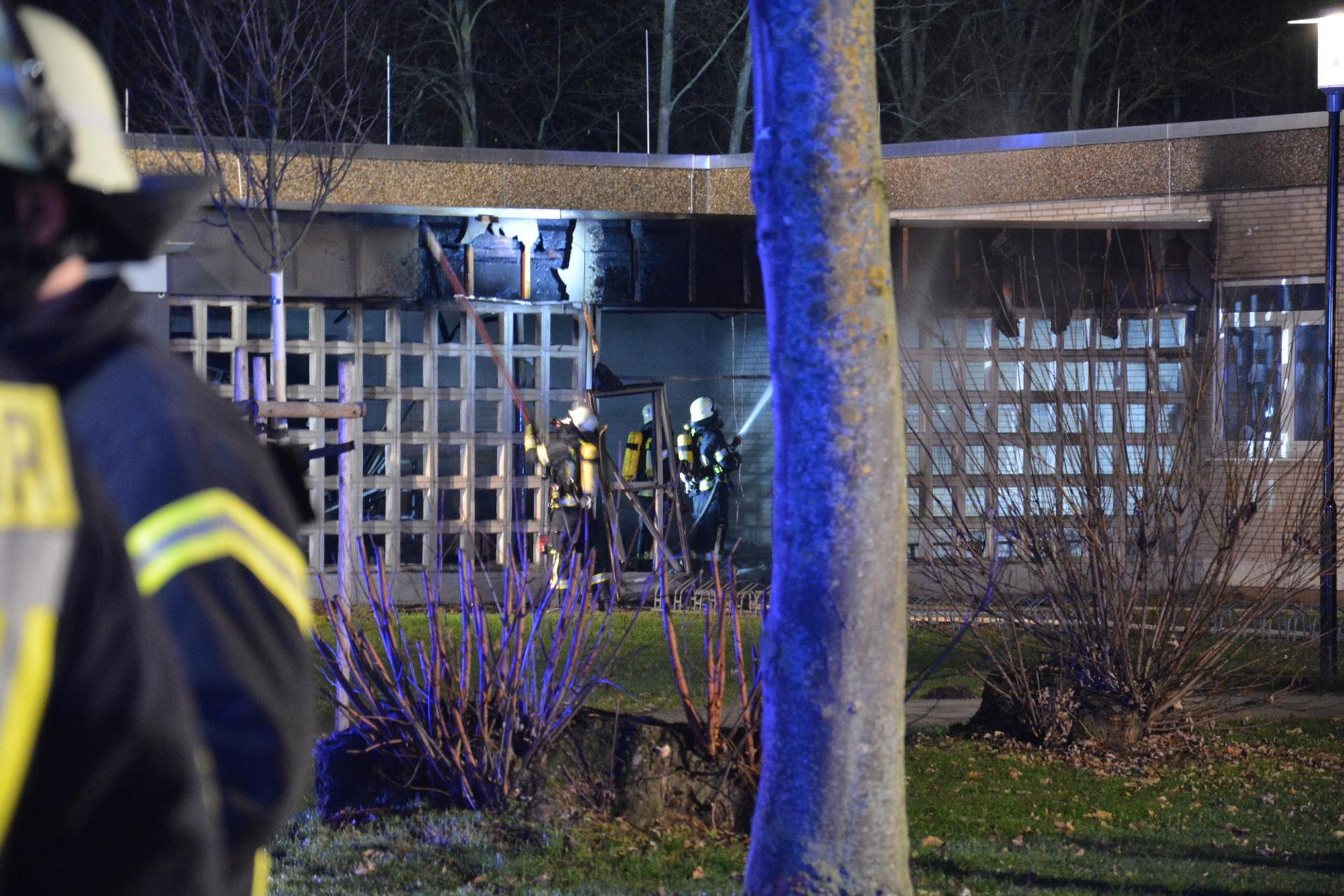 Feuer Albert-Schweitzer-Schule Bergheim