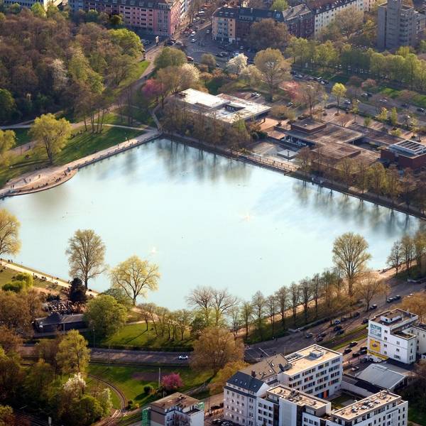 Aachener Weiher Luftbild