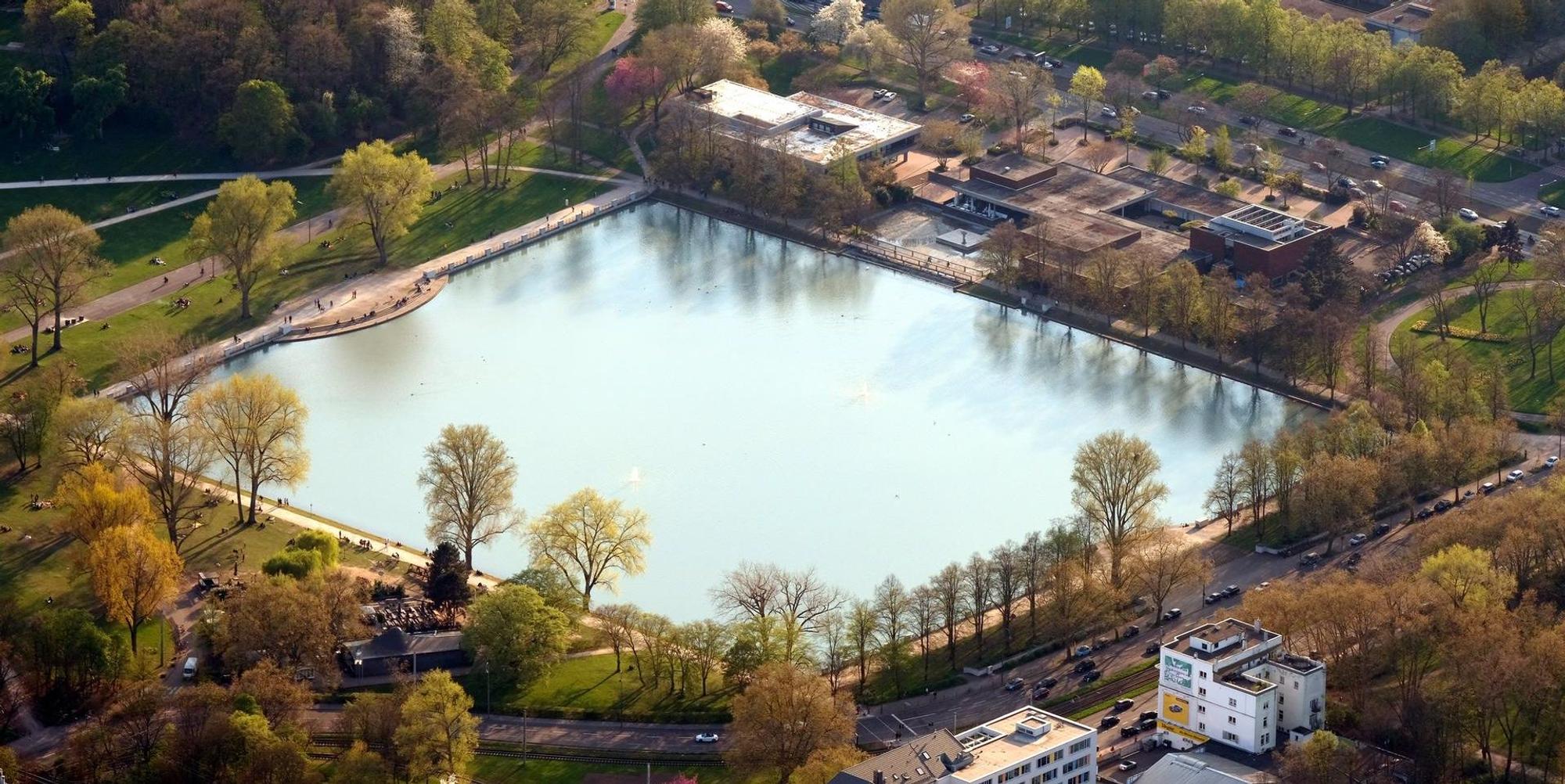 Aachener Weiher Luftbild