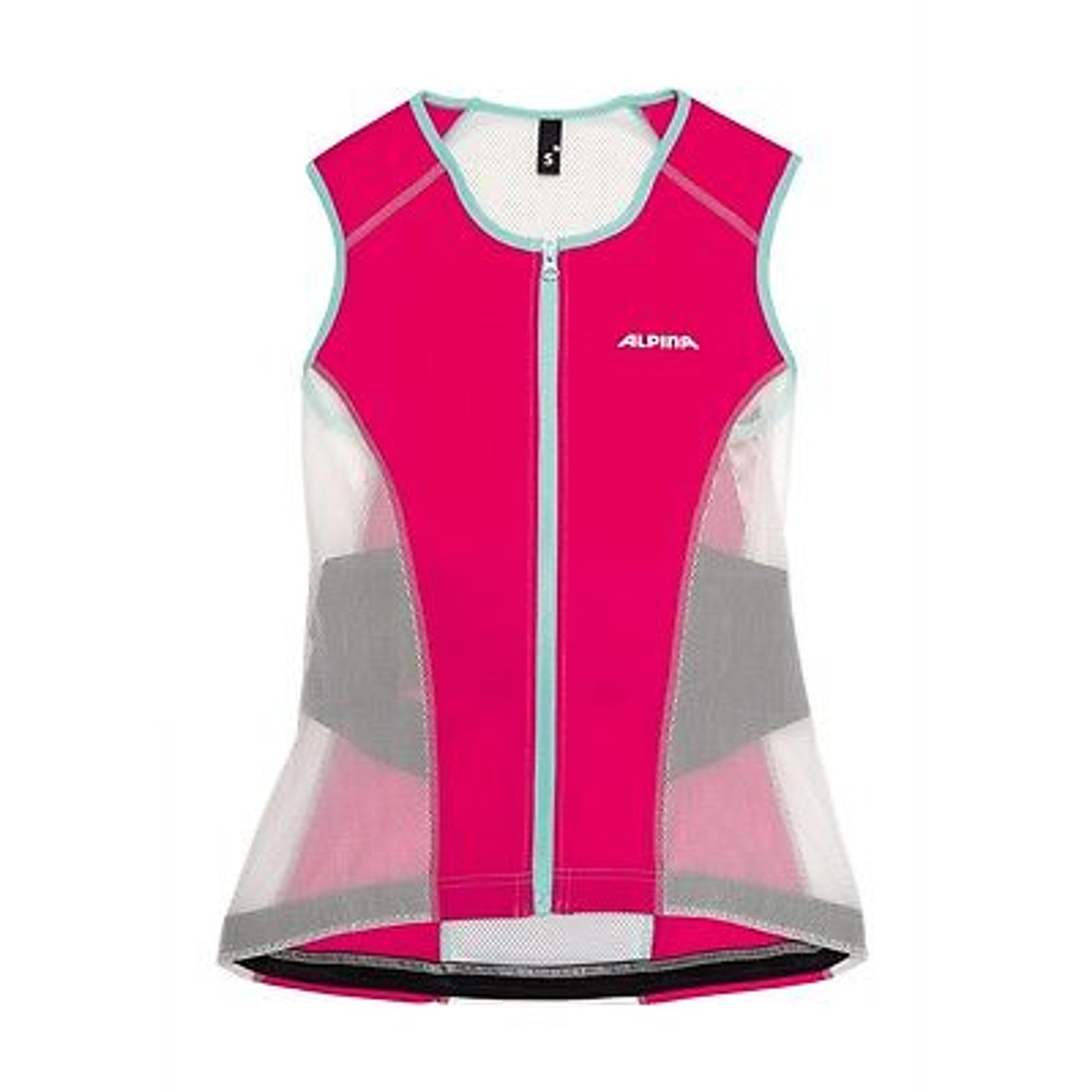 Alpina-Rückenprotektor-Protektor-JSP-WOMEN-VEST-white-berry-Gr