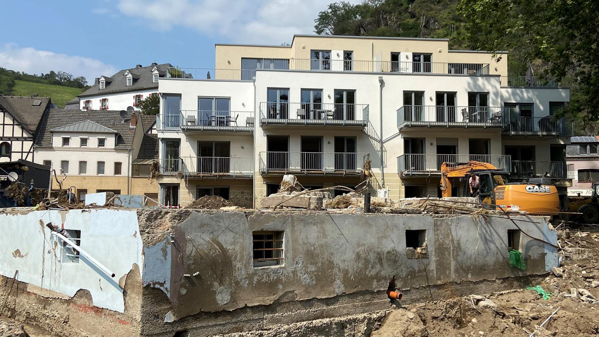 Vom Haus blieb nichts als das Fundament.