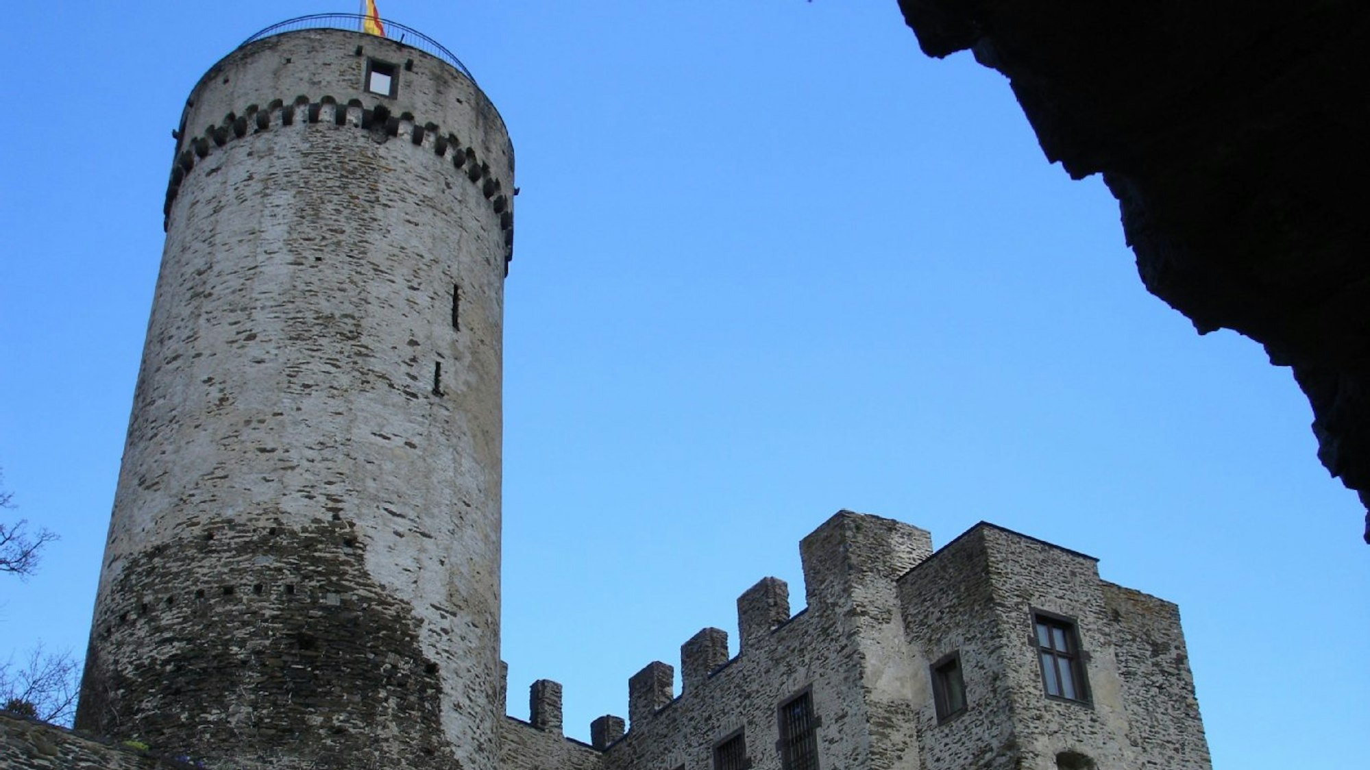 Die Ruine der Burg Pyrmont