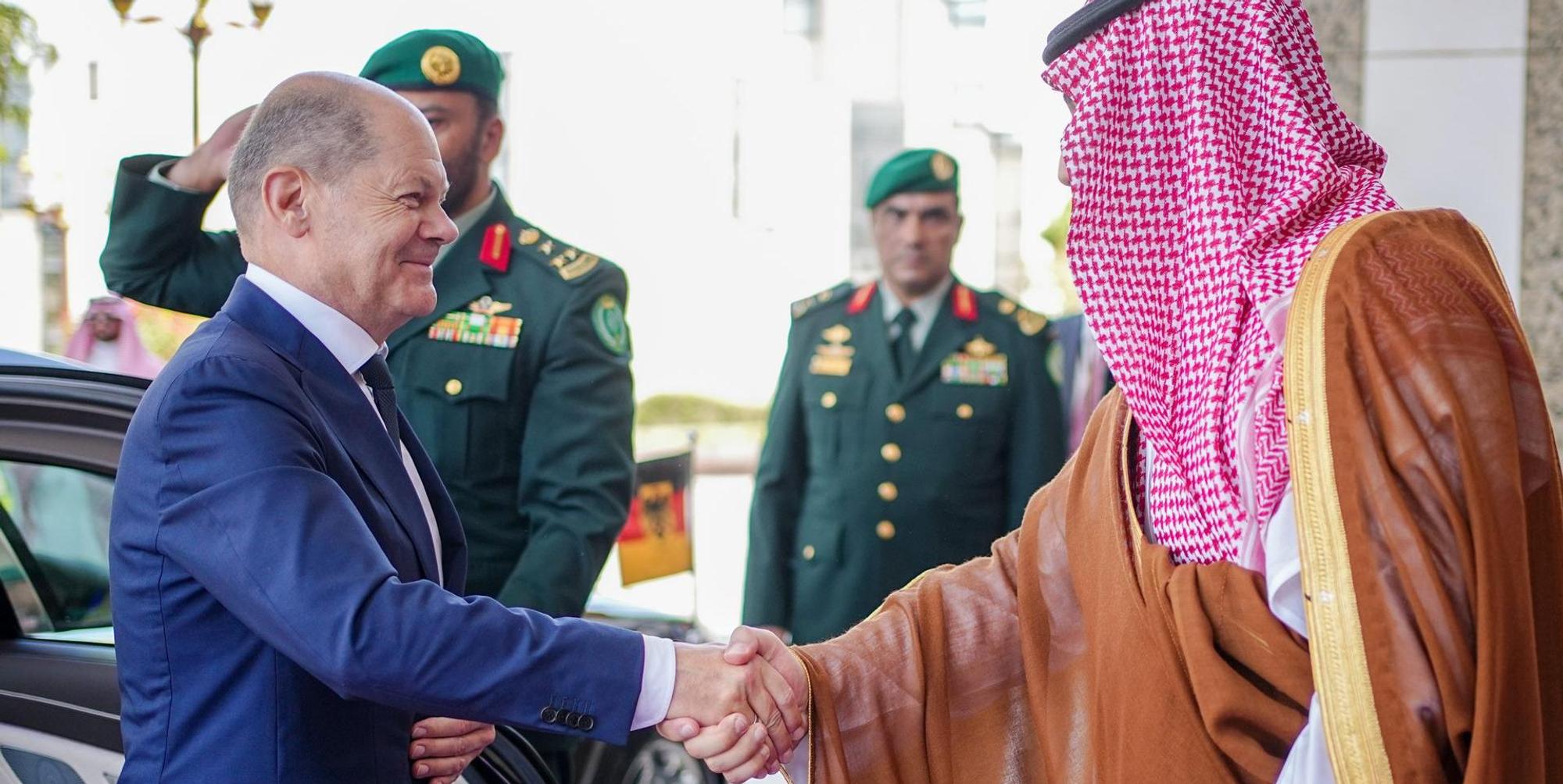 Scholz bin Salman dpa 240922