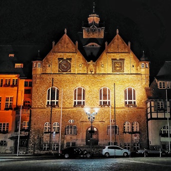 Gladbach Rathaus Landesfarben 270821
