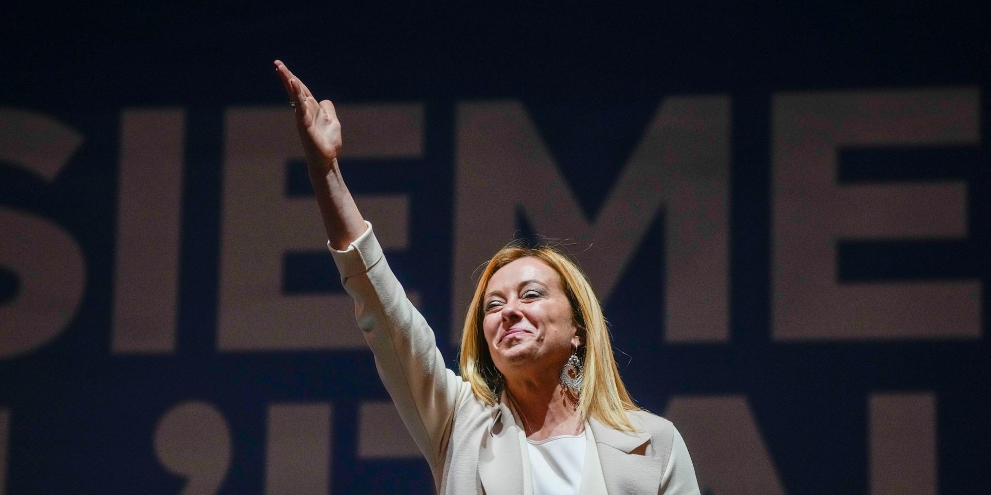 Girgia meloni Reaktionen Italien