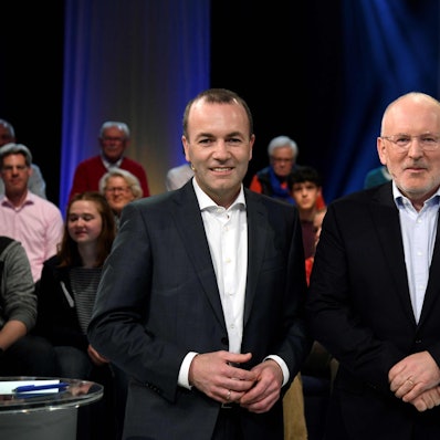 Wahlarena Timmermans Weber