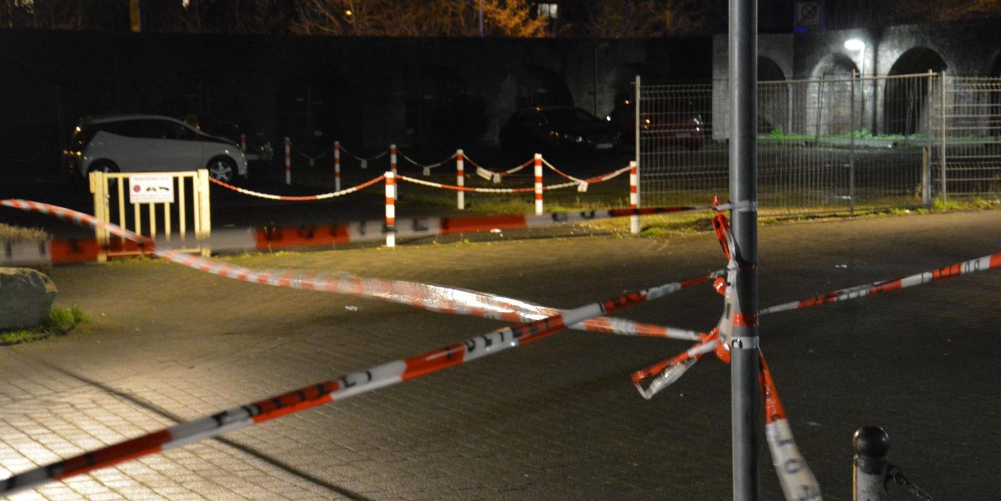 Absperrband Schießerei Bergheim