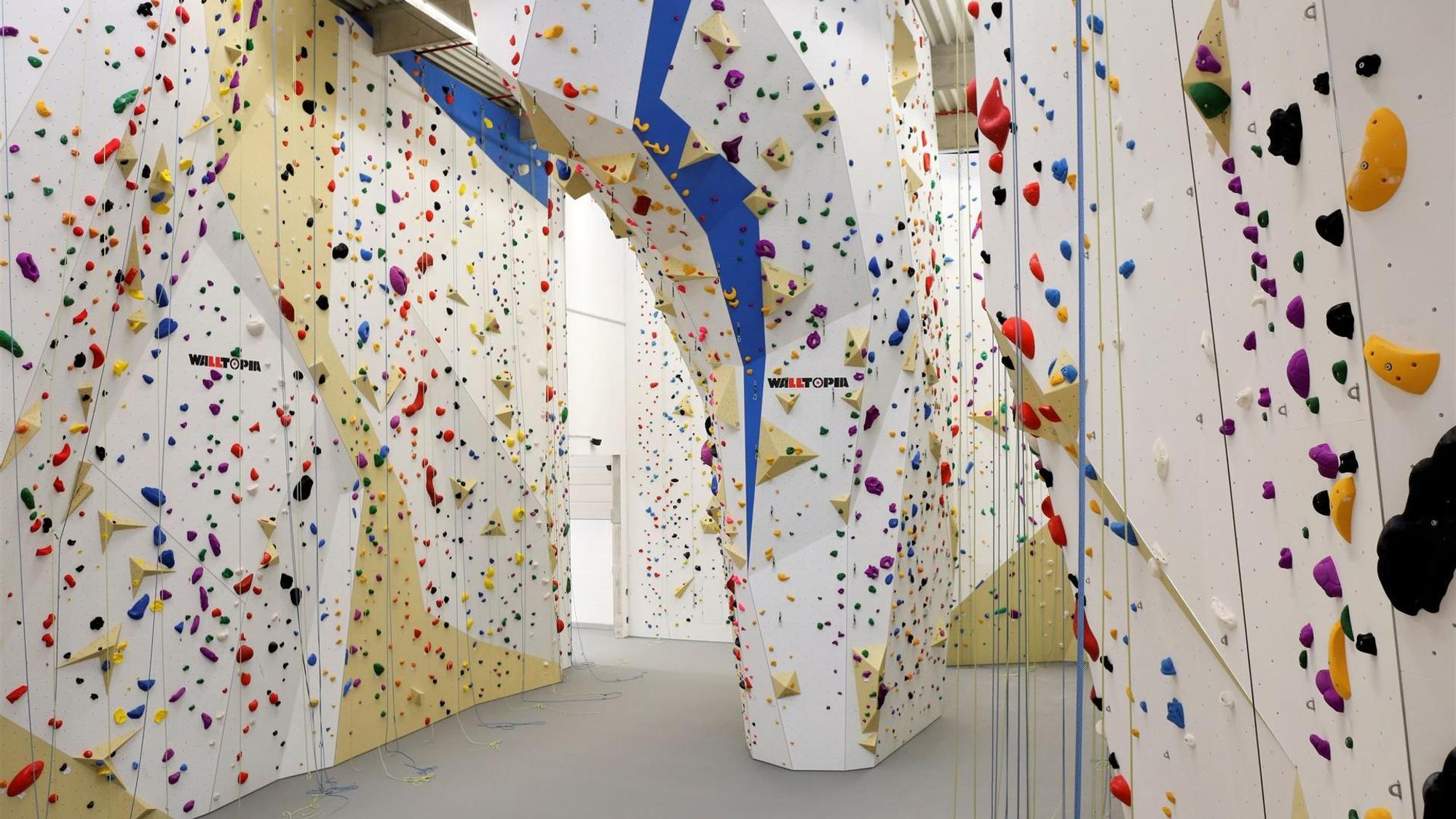 Kletterhalle von innen.